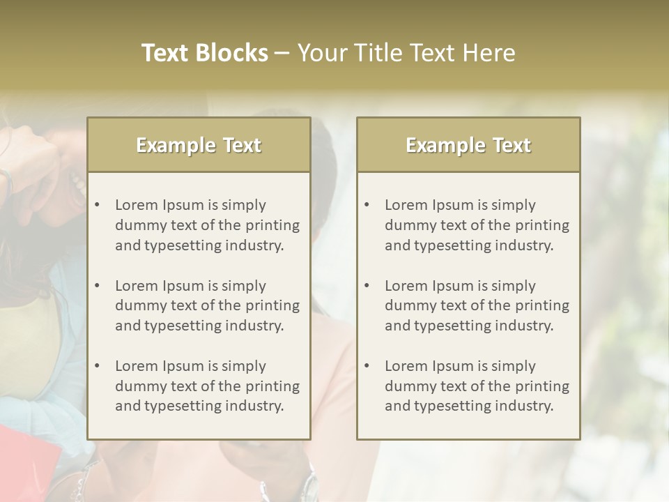 Beautiful Cell Girls PowerPoint Template