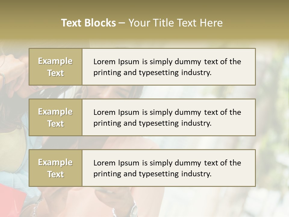Beautiful Cell Girls PowerPoint Template