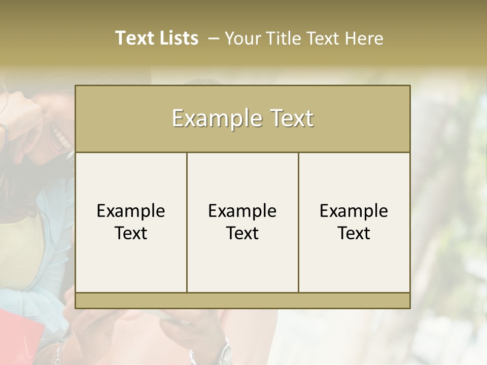 Beautiful Cell Girls PowerPoint Template
