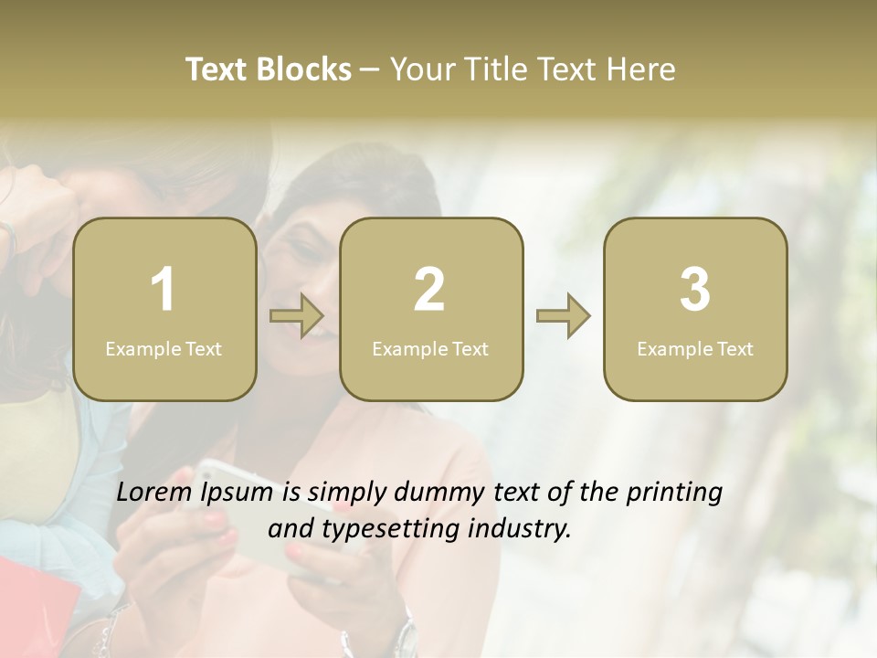 Beautiful Cell Girls PowerPoint Template