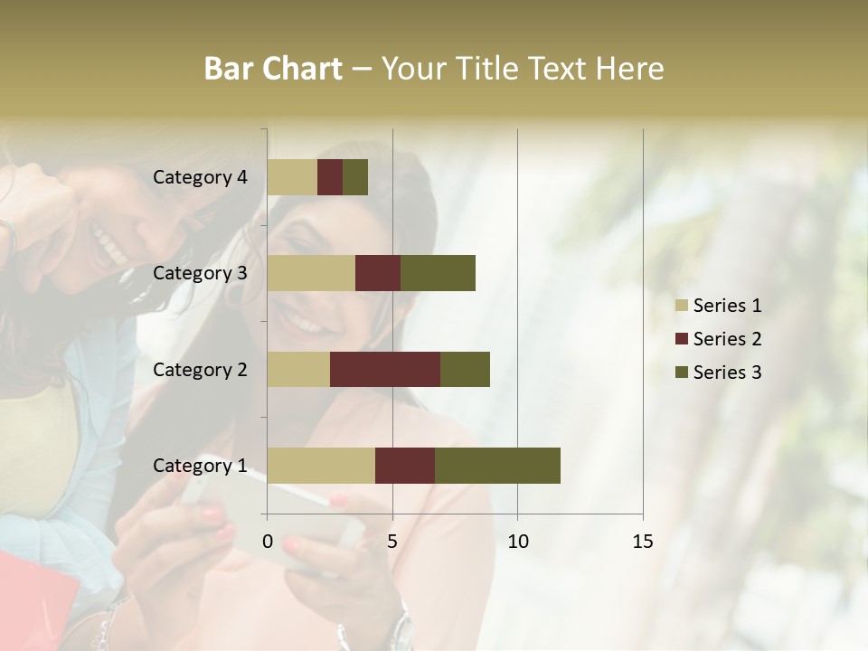 Beautiful Cell Girls PowerPoint Template