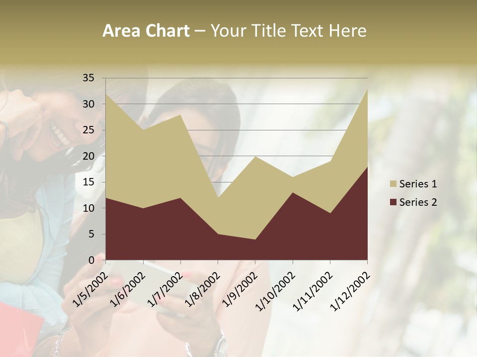 Beautiful Cell Girls PowerPoint Template