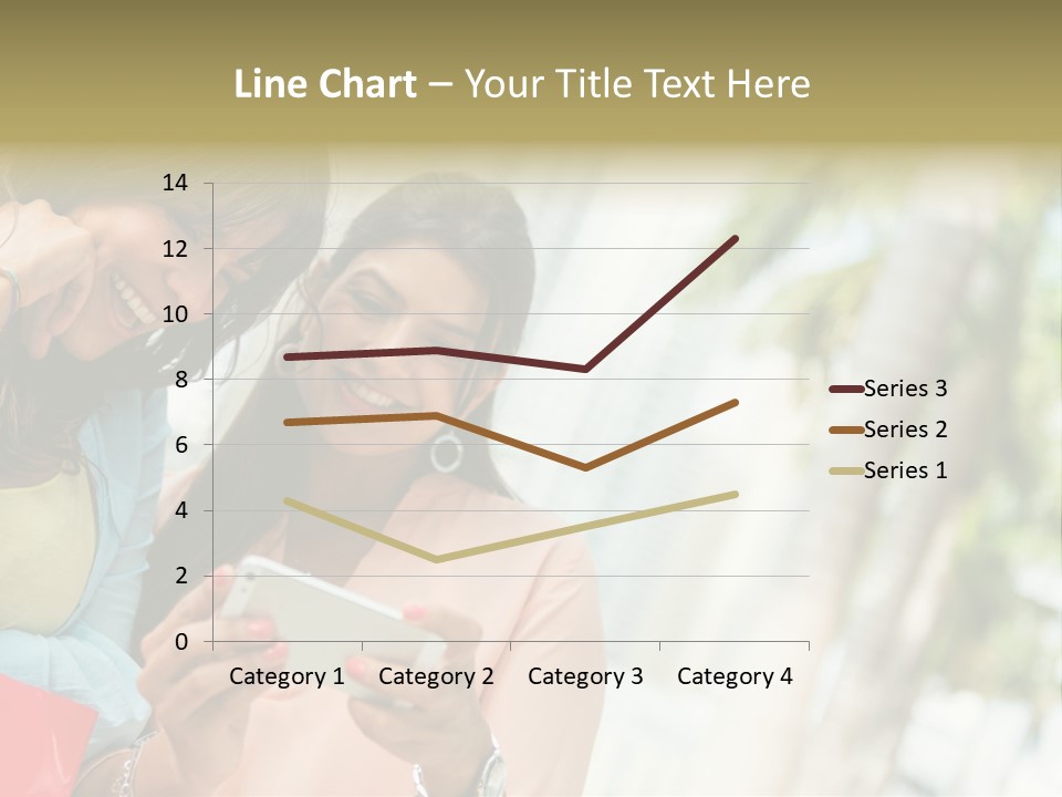 Beautiful Cell Girls PowerPoint Template