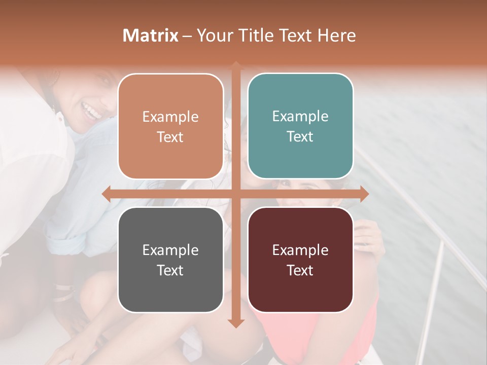 Pretty Laughter Sea PowerPoint Template