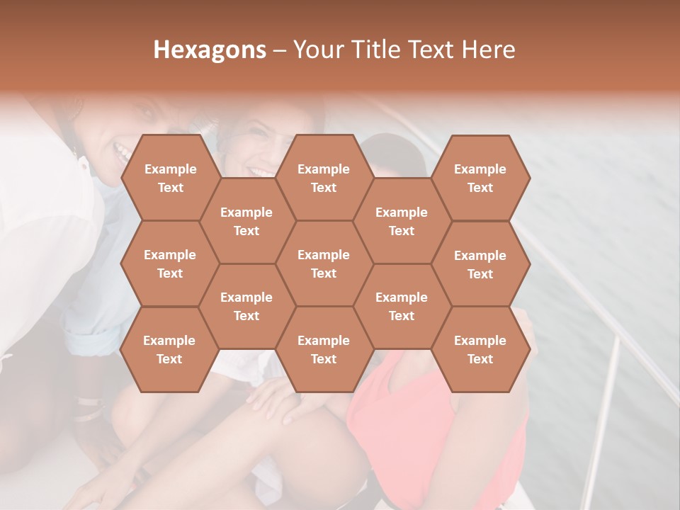 Pretty Laughter Sea PowerPoint Template