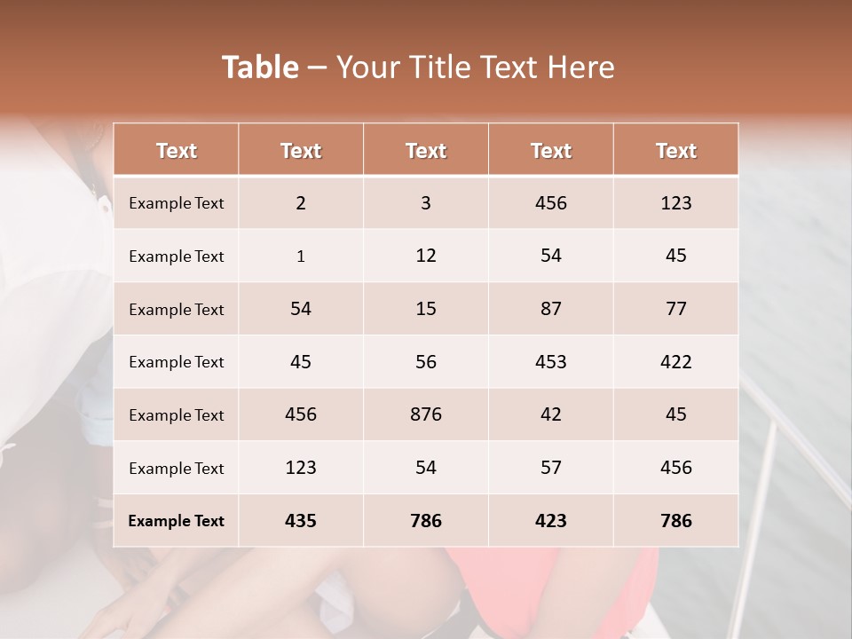 Pretty Laughter Sea PowerPoint Template