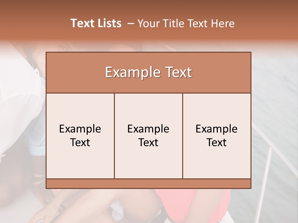 Pretty Laughter Sea PowerPoint Template