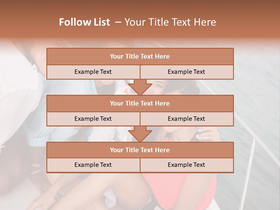 Pretty Laughter Sea PowerPoint Template