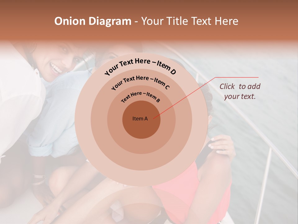 Pretty Laughter Sea PowerPoint Template