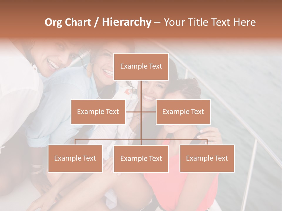 Pretty Laughter Sea PowerPoint Template