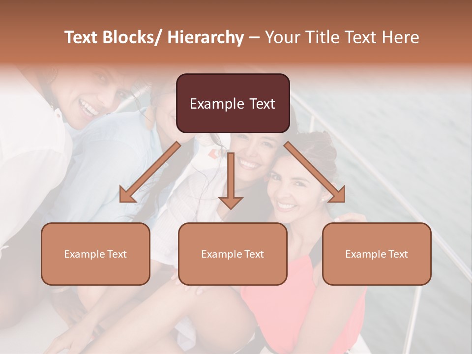 Pretty Laughter Sea PowerPoint Template