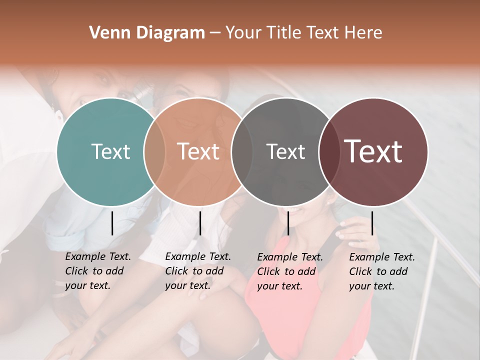 Pretty Laughter Sea PowerPoint Template