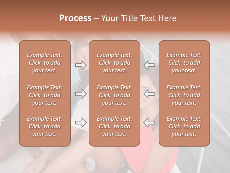 Pretty Laughter Sea PowerPoint Template