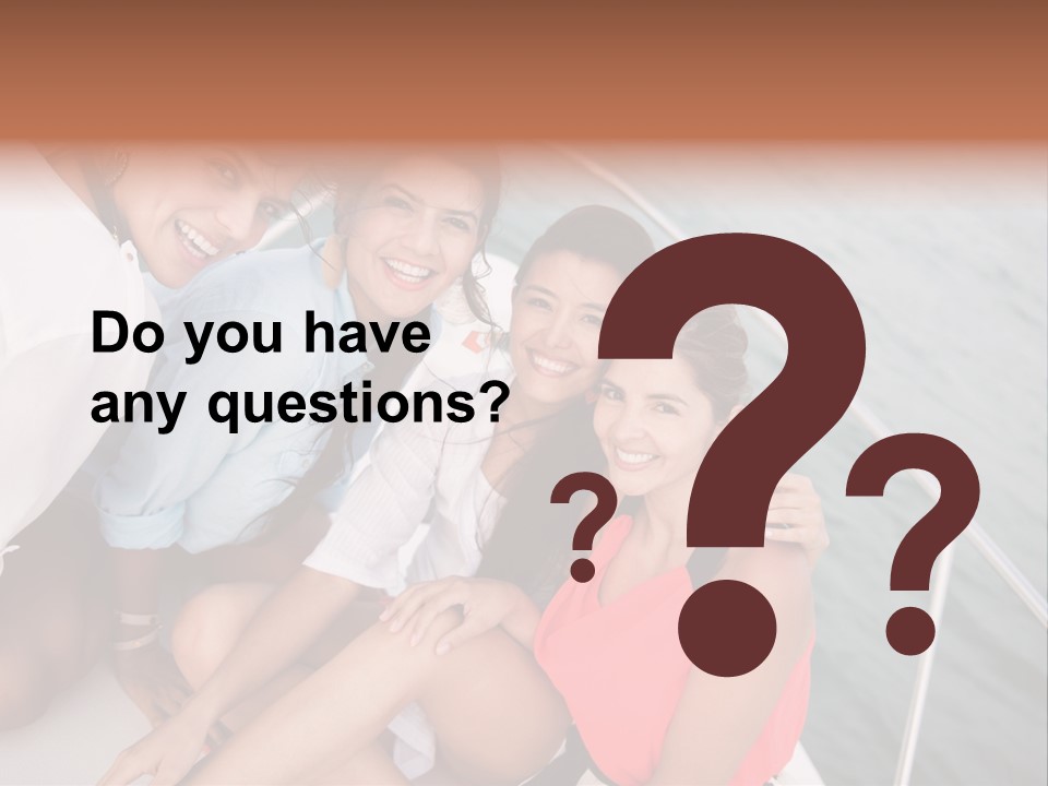 Pretty Laughter Sea PowerPoint Template