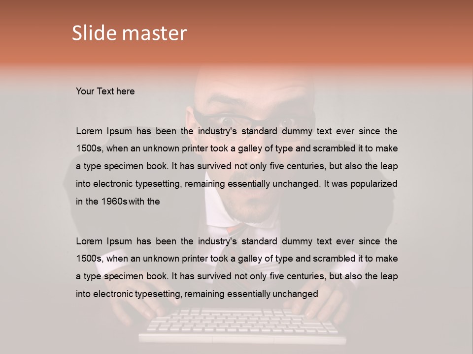 Business Cascade Chopper PowerPoint Template