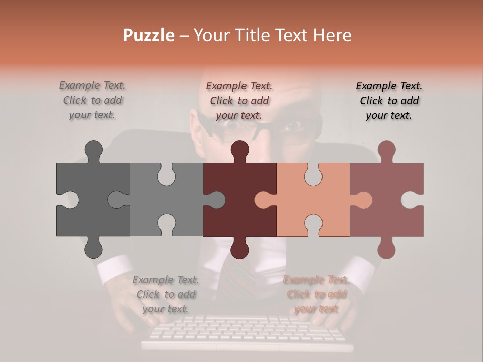 Business Cascade Chopper PowerPoint Template