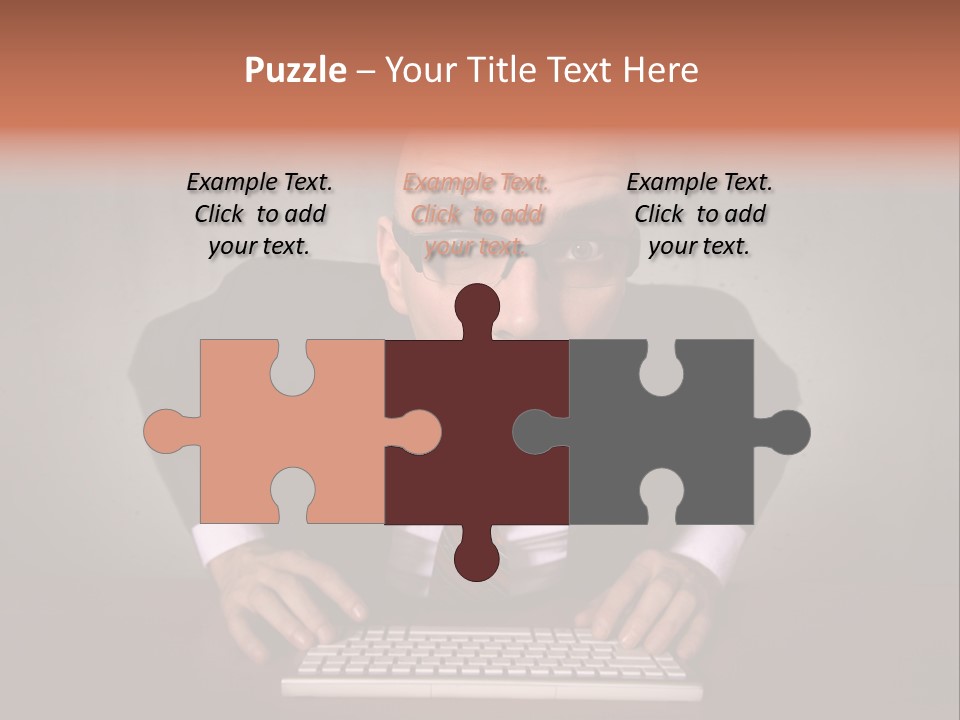 Business Cascade Chopper PowerPoint Template