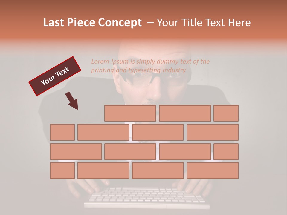 Business Cascade Chopper PowerPoint Template