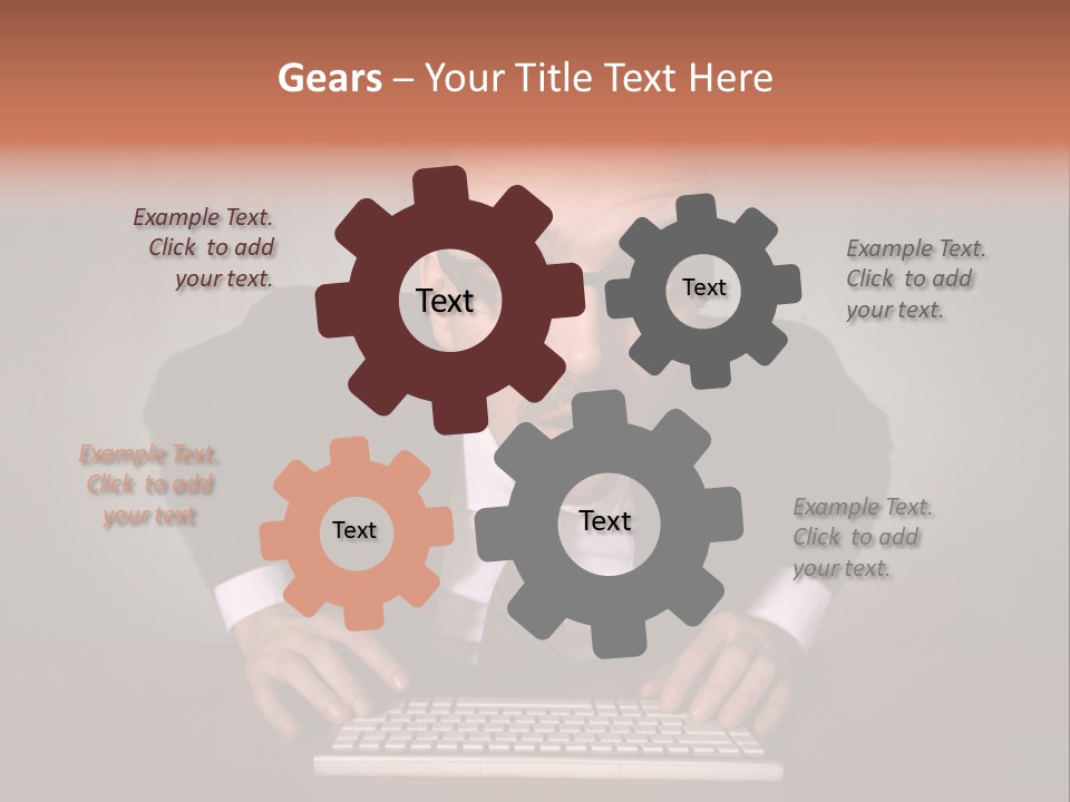 Business Cascade Chopper PowerPoint Template