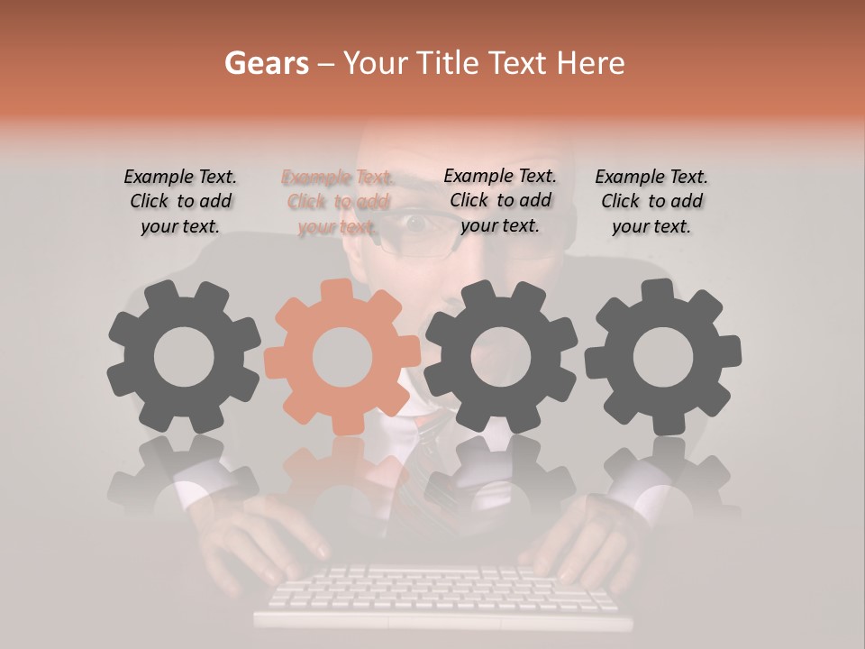 Business Cascade Chopper PowerPoint Template