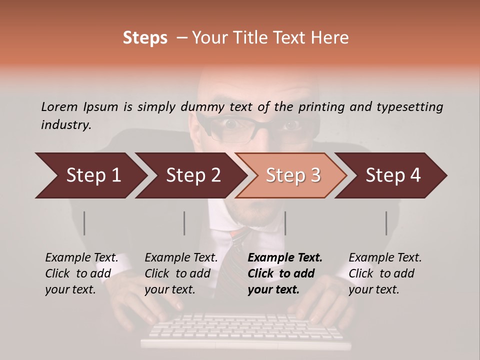 Business Cascade Chopper PowerPoint Template