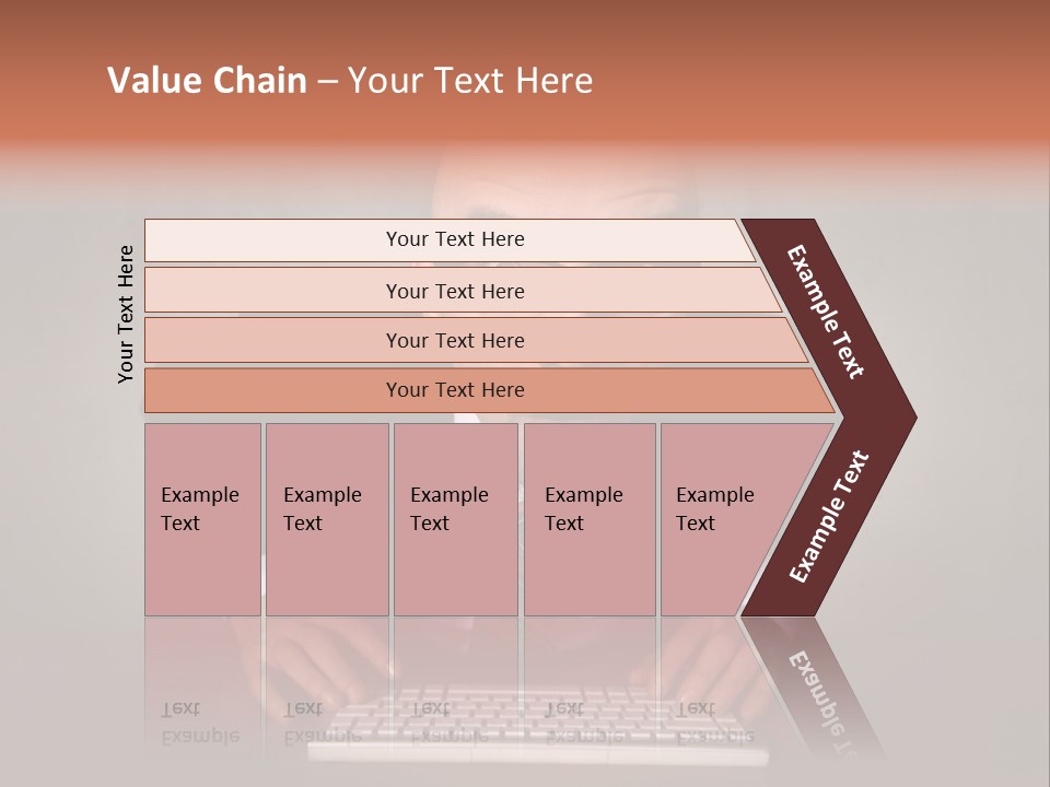 Business Cascade Chopper PowerPoint Template