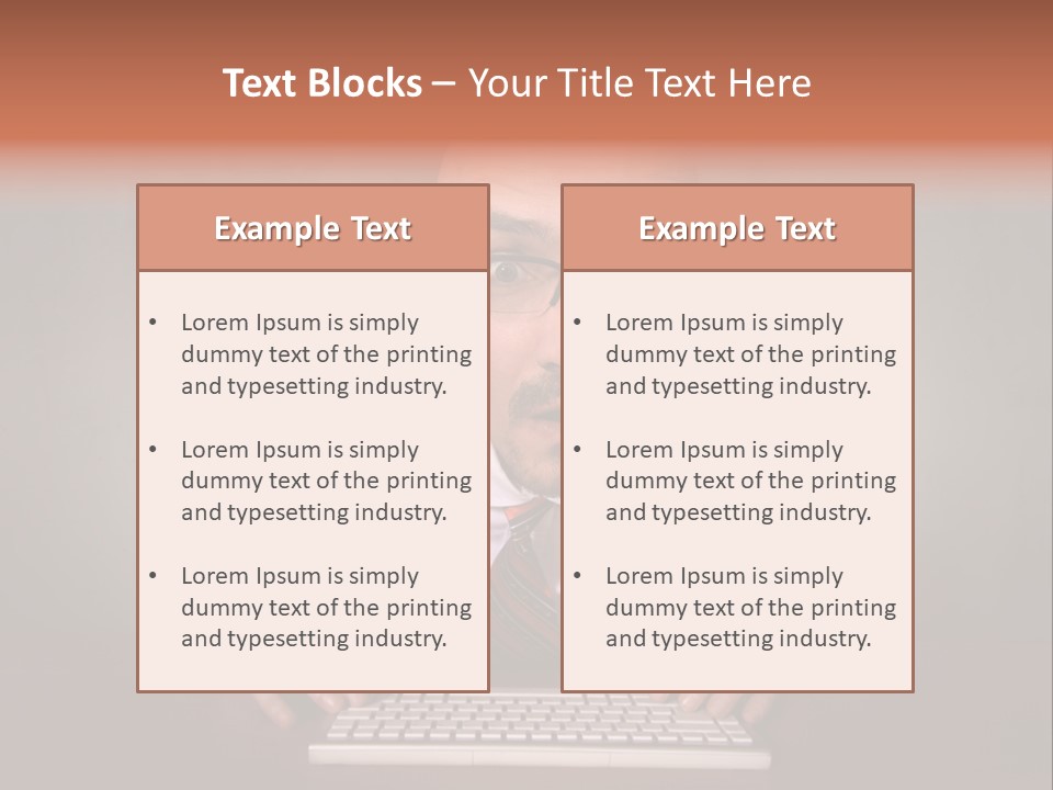 Business Cascade Chopper PowerPoint Template
