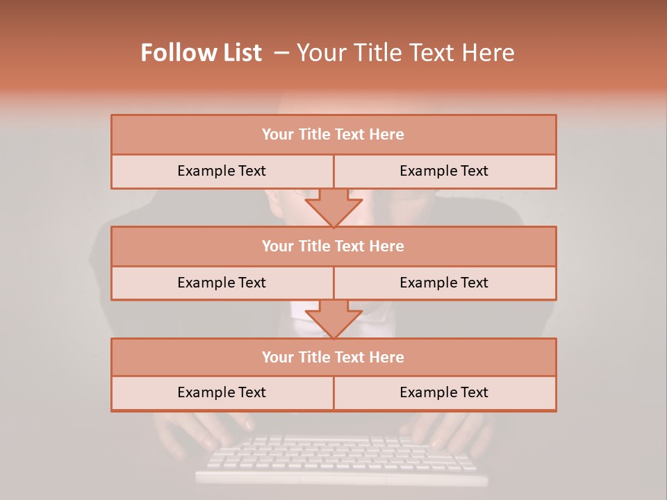 Business Cascade Chopper PowerPoint Template