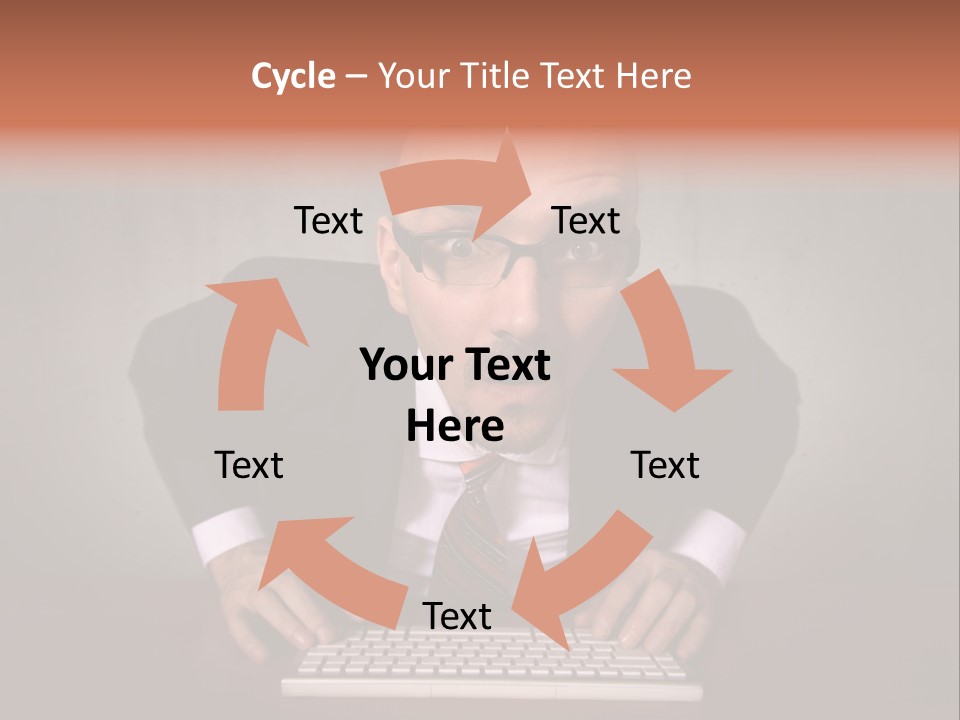 Business Cascade Chopper PowerPoint Template