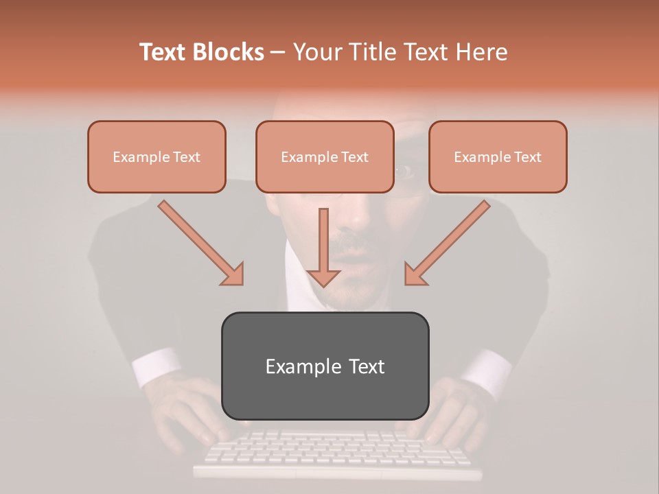 Business Cascade Chopper PowerPoint Template