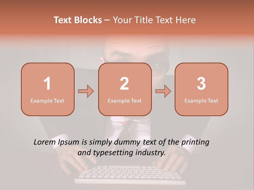 Business Cascade Chopper PowerPoint Template