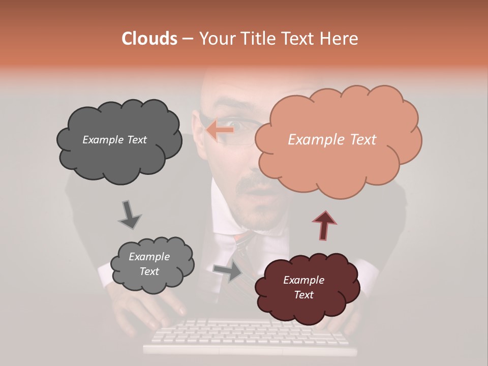 Business Cascade Chopper PowerPoint Template
