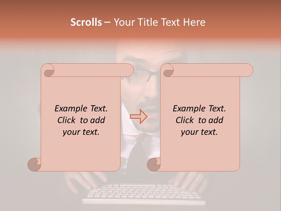 Business Cascade Chopper PowerPoint Template