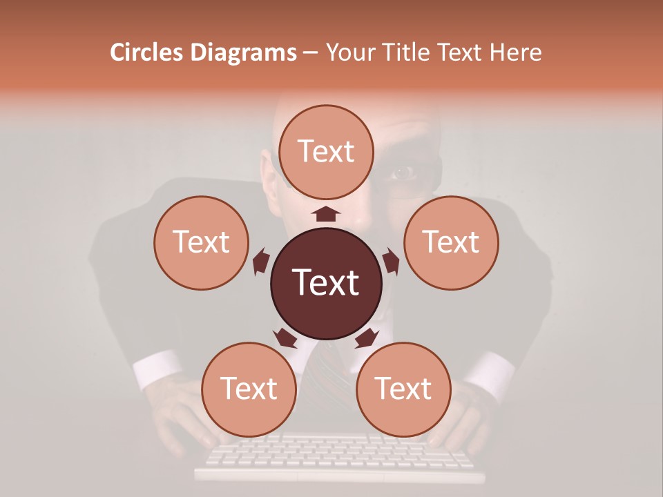 Business Cascade Chopper PowerPoint Template