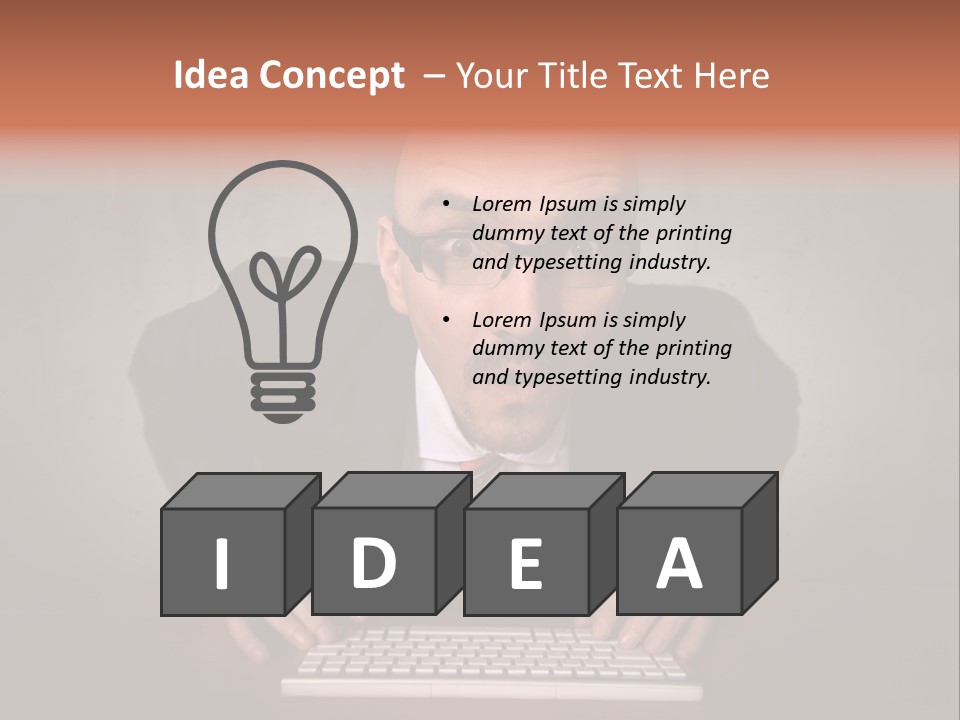 Business Cascade Chopper PowerPoint Template