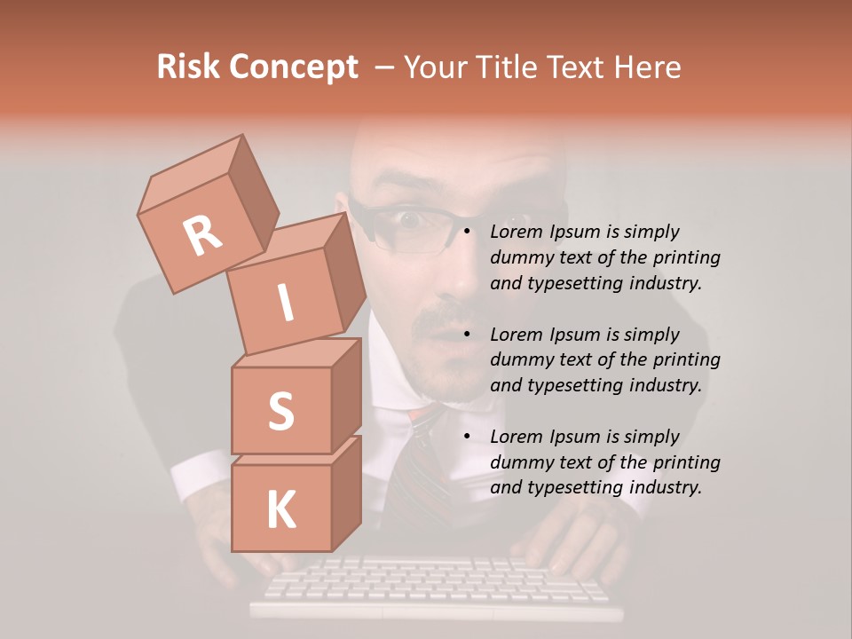 Business Cascade Chopper PowerPoint Template