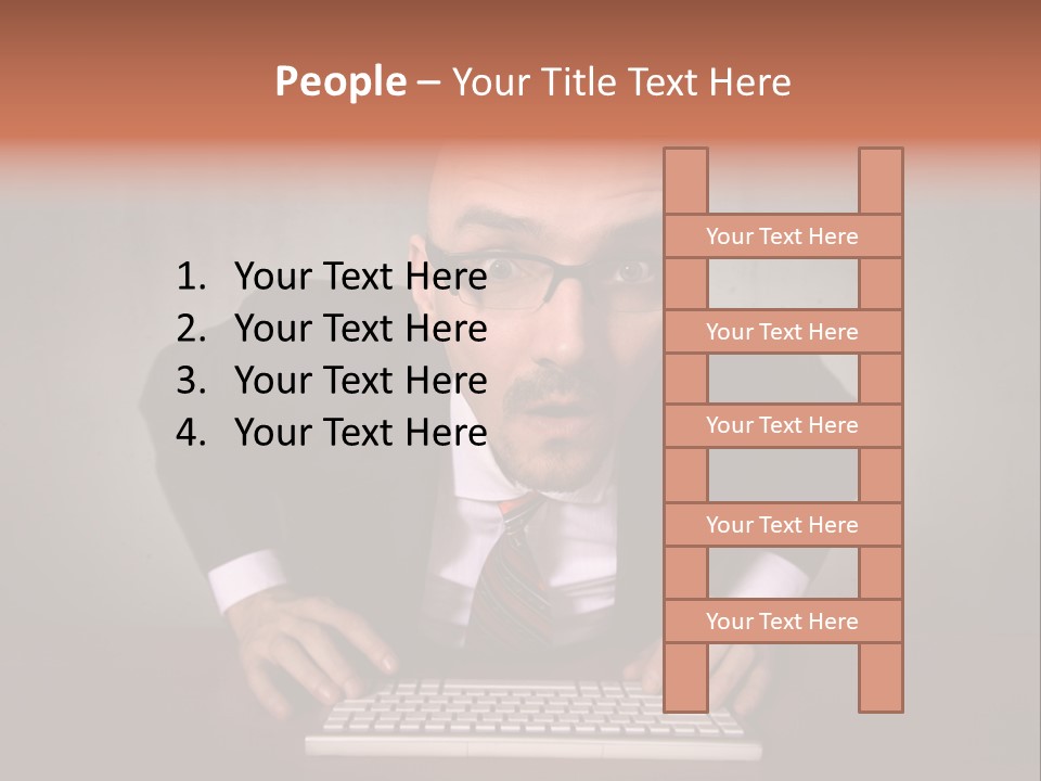 Business Cascade Chopper PowerPoint Template