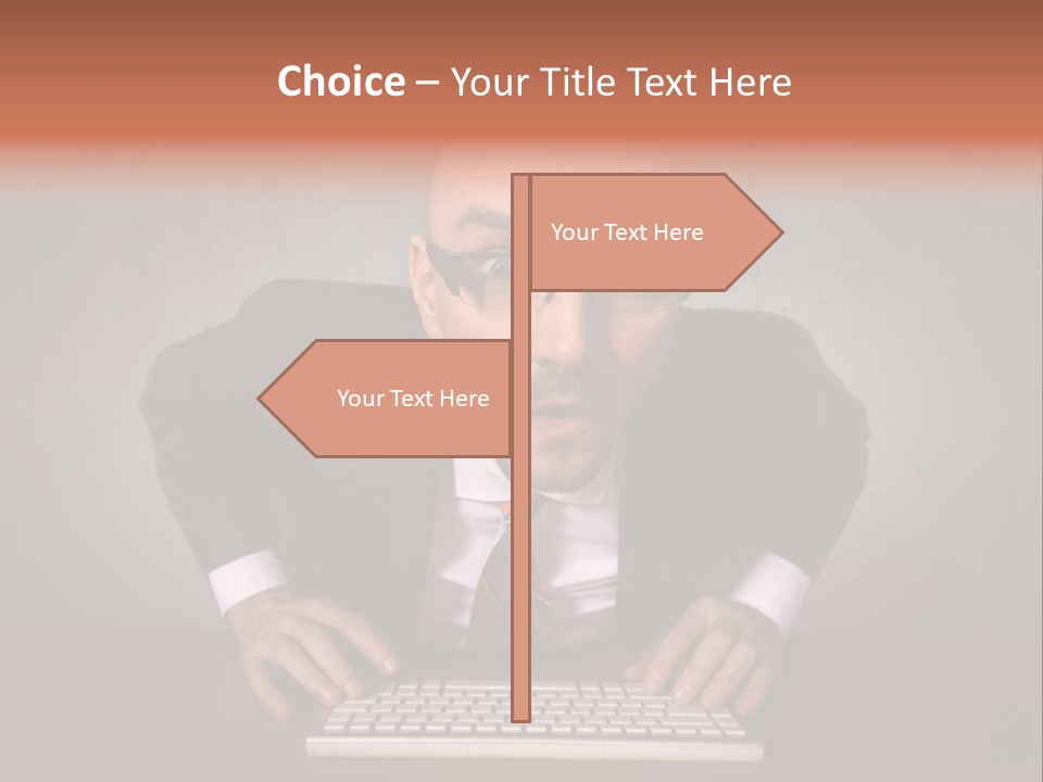 Business Cascade Chopper PowerPoint Template