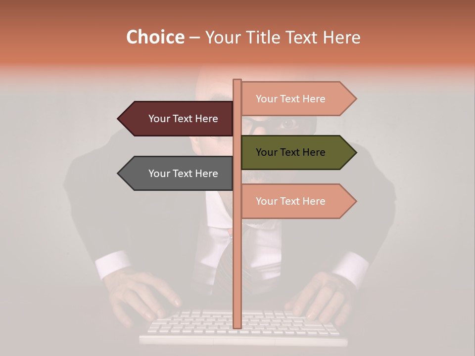 Business Cascade Chopper PowerPoint Template