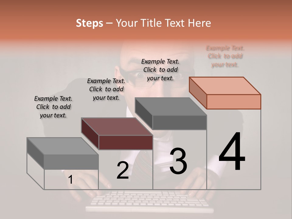 Business Cascade Chopper PowerPoint Template