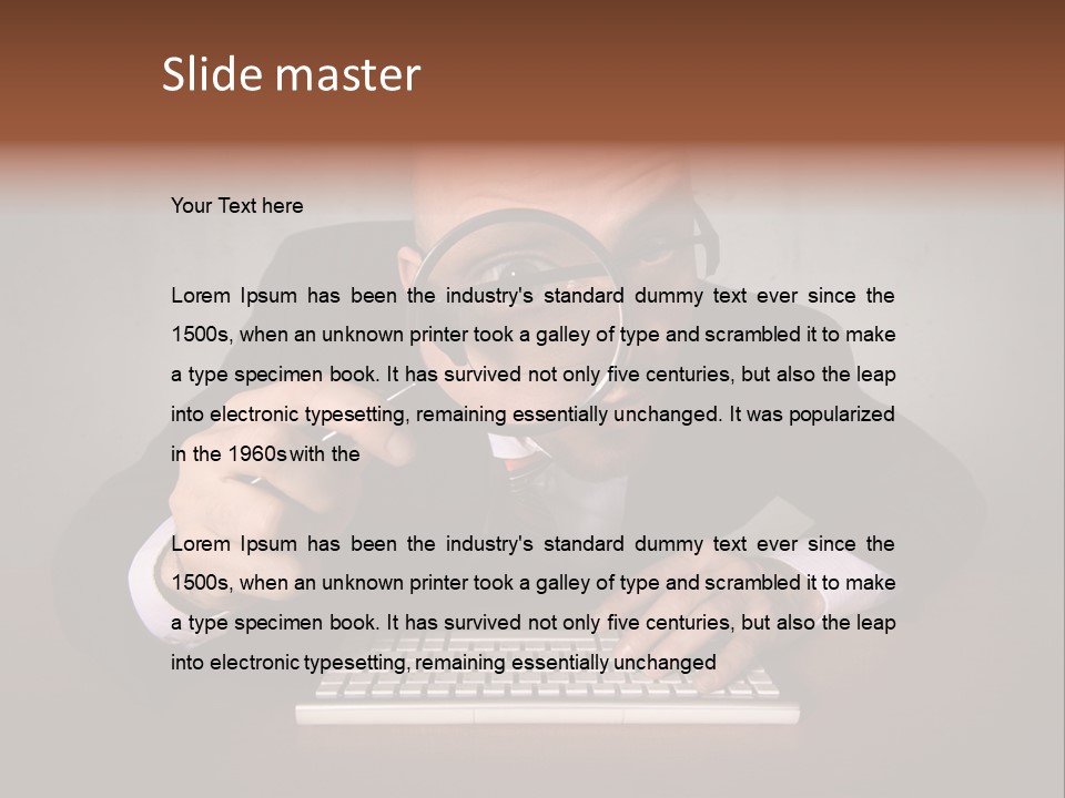 Communication Man Review PowerPoint Template