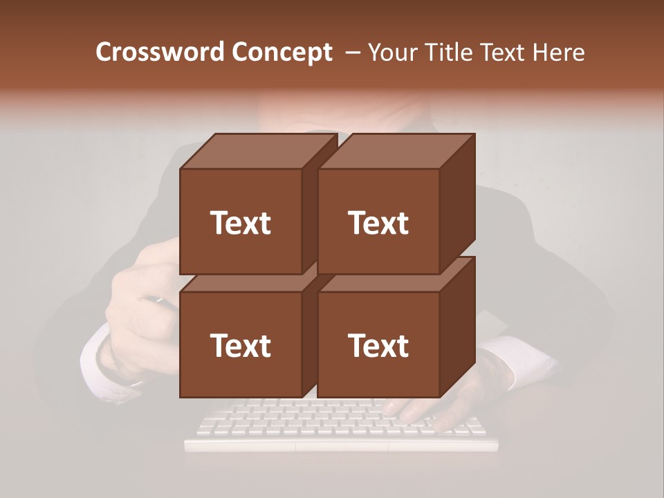 Communication Man Review PowerPoint Template