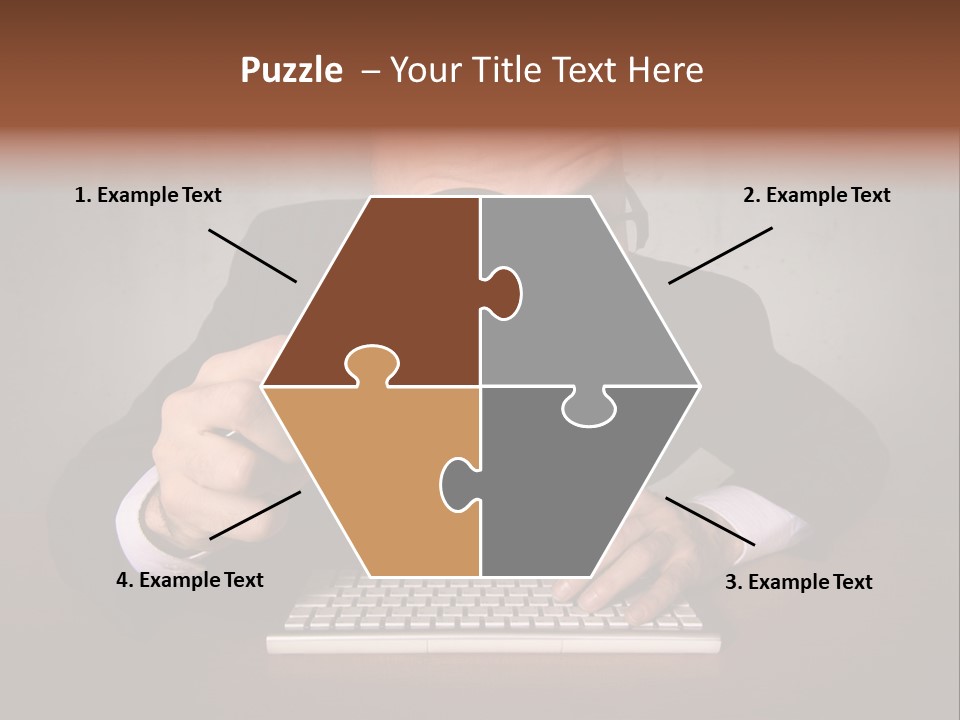 Communication Man Review PowerPoint Template