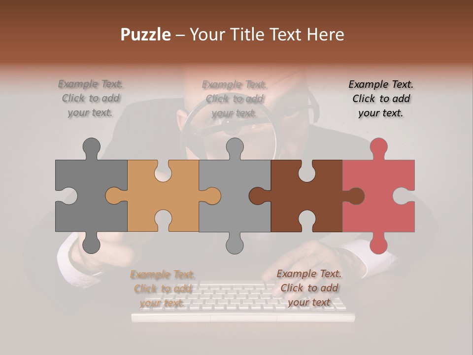 Communication Man Review PowerPoint Template