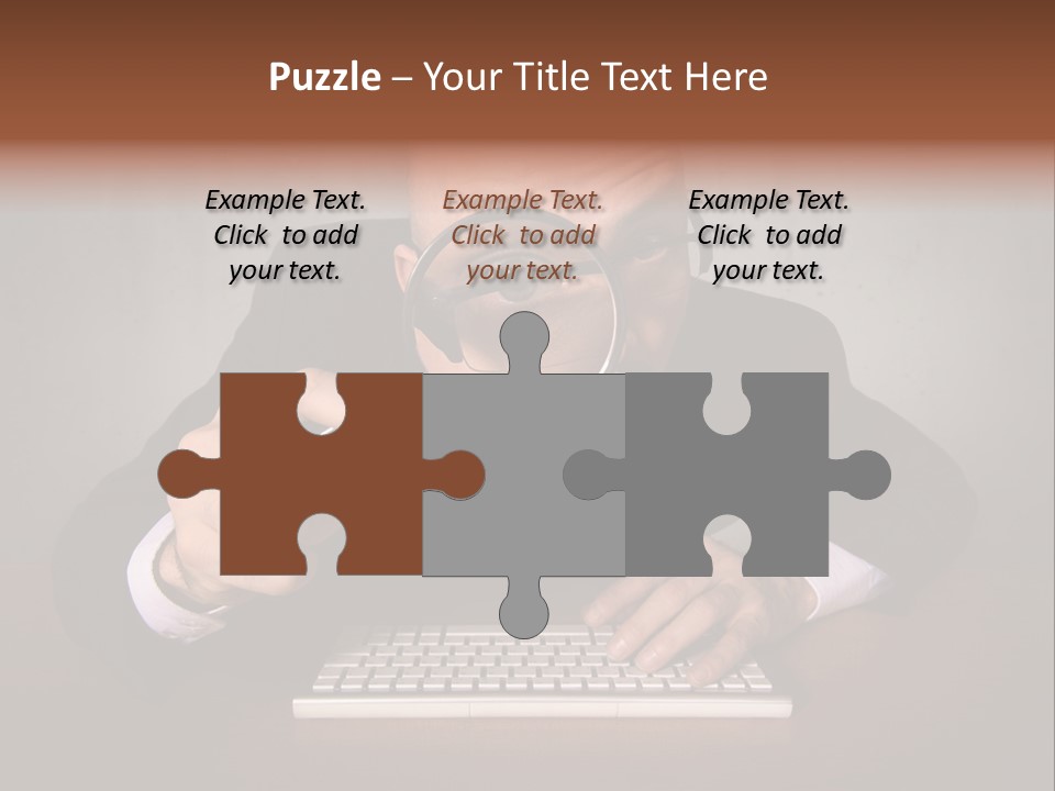 Communication Man Review PowerPoint Template