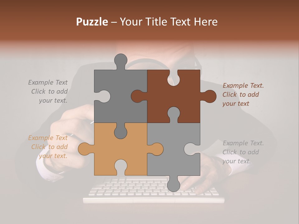 Communication Man Review PowerPoint Template