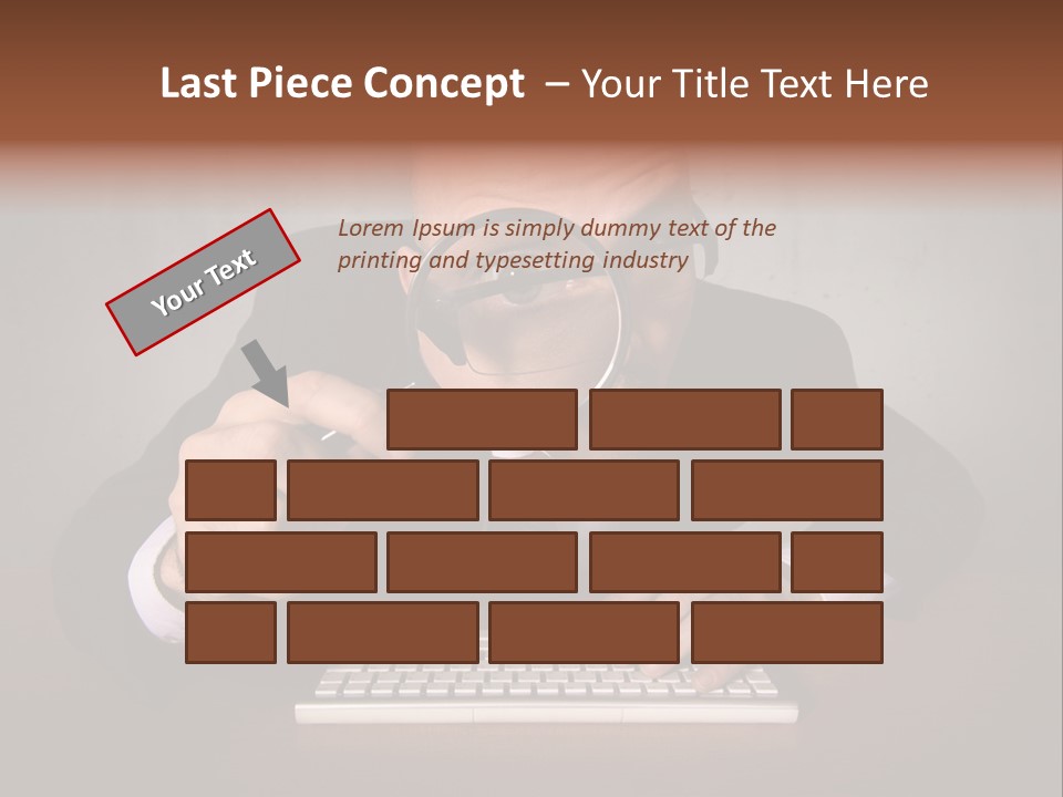 Communication Man Review PowerPoint Template