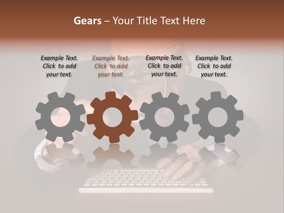 Communication Man Review PowerPoint Template