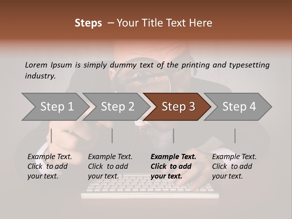Communication Man Review PowerPoint Template