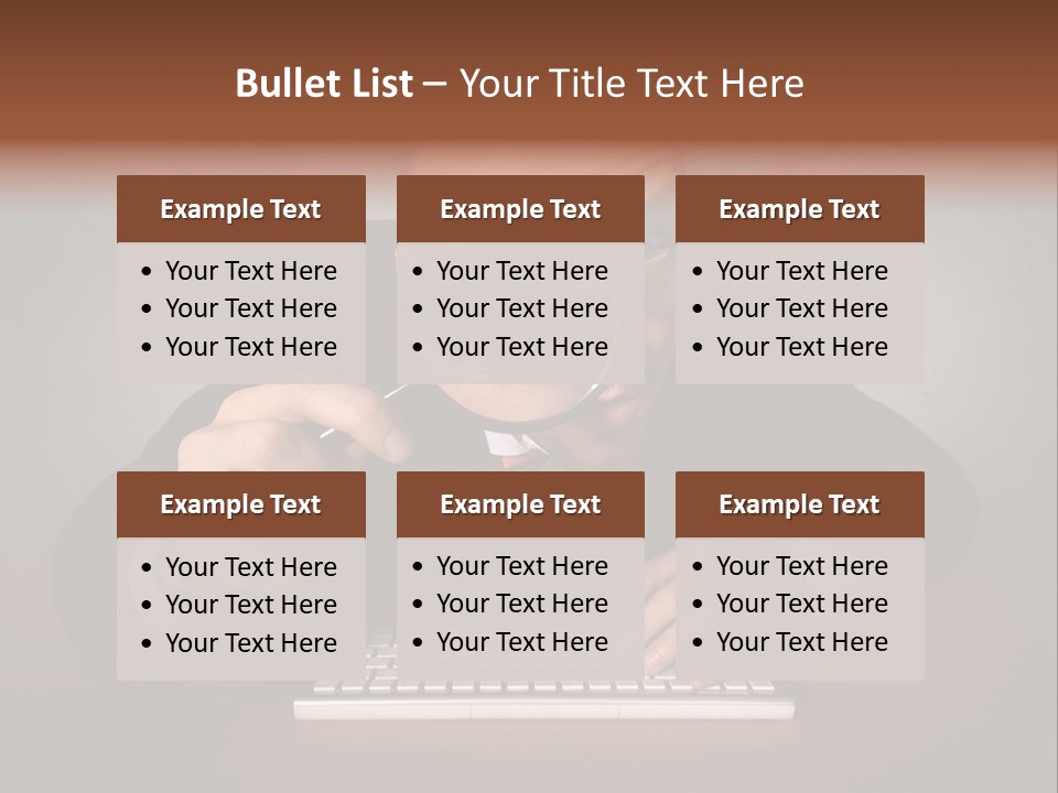 Communication Man Review PowerPoint Template